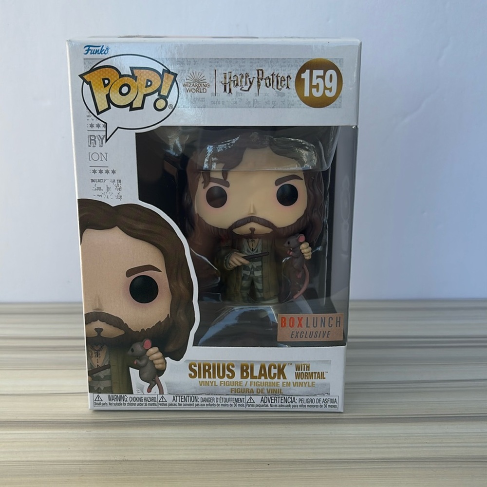 Funko Pop x Harry Potter Sirius Black with wormtail Boxlunch Exclusive #159